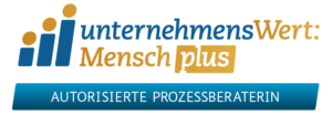 Logo UnternehmensWert: Mensch plus - Autorisierte Prozessberaterin